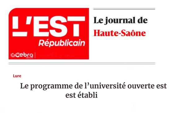 Est Républicain - UO Lure programme